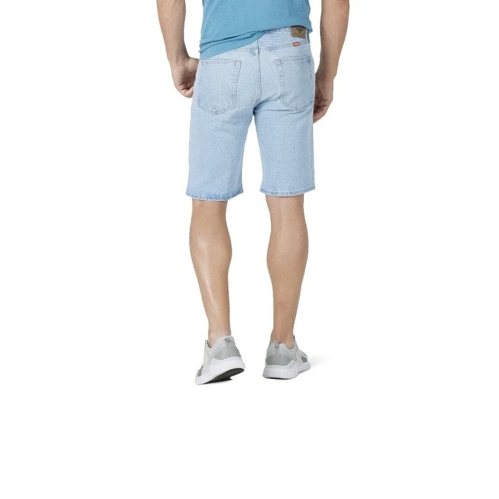 Wrangler Authentics Men's blue Classic Relaxed‎ Fit 10 Inseam Jean Short size 36